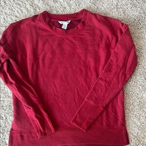 Athleta red crewneck sweat shirt